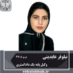 وکیل خانم نیلوفر عابدینی در زرینشهر