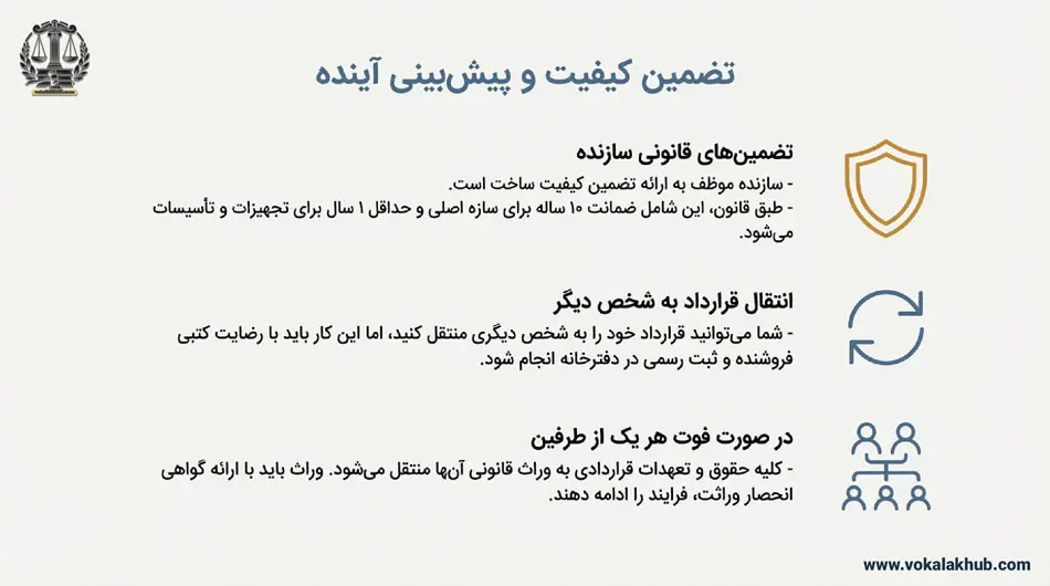 مدارکی برای احراز هویت سازنده آپارتمان