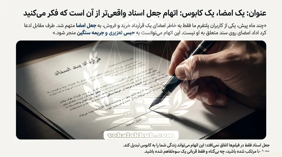 4 نوع اصلی جعل اسناد