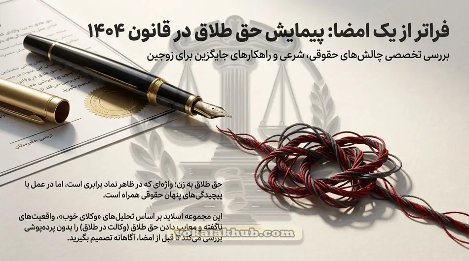 معایب دادن حق طلاق به زن