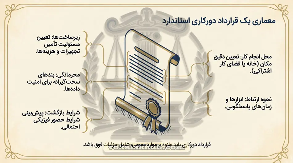 نحوه محاسبه مرخصی و تعطیلات در دورکاری