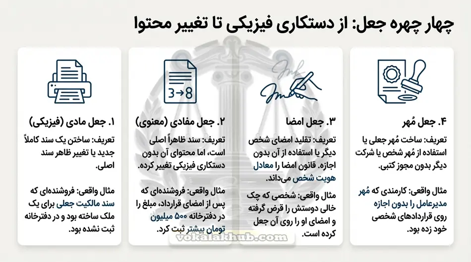 مجازات جعل اسناد: از 6 ماه تا 10 سال حبس