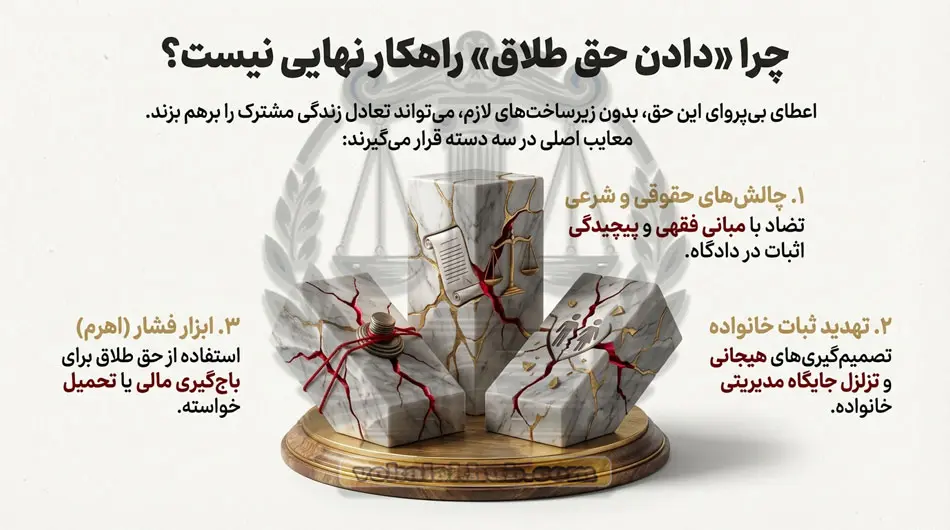 چرا برخی مردان با دادن حق طلاق به زن مخالفت