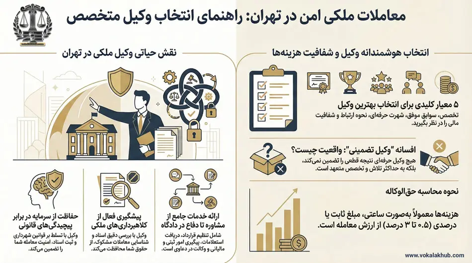بهترین وکیل ملکی در تهران