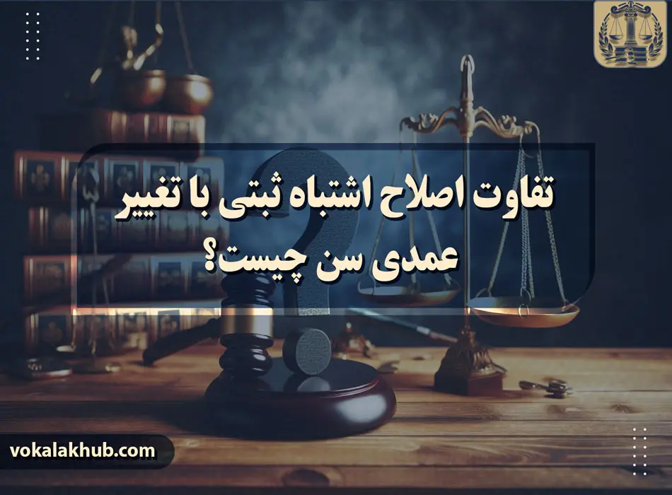 تفاوت اصلاح اشتباه ثبتی با تغییر عمدی سن